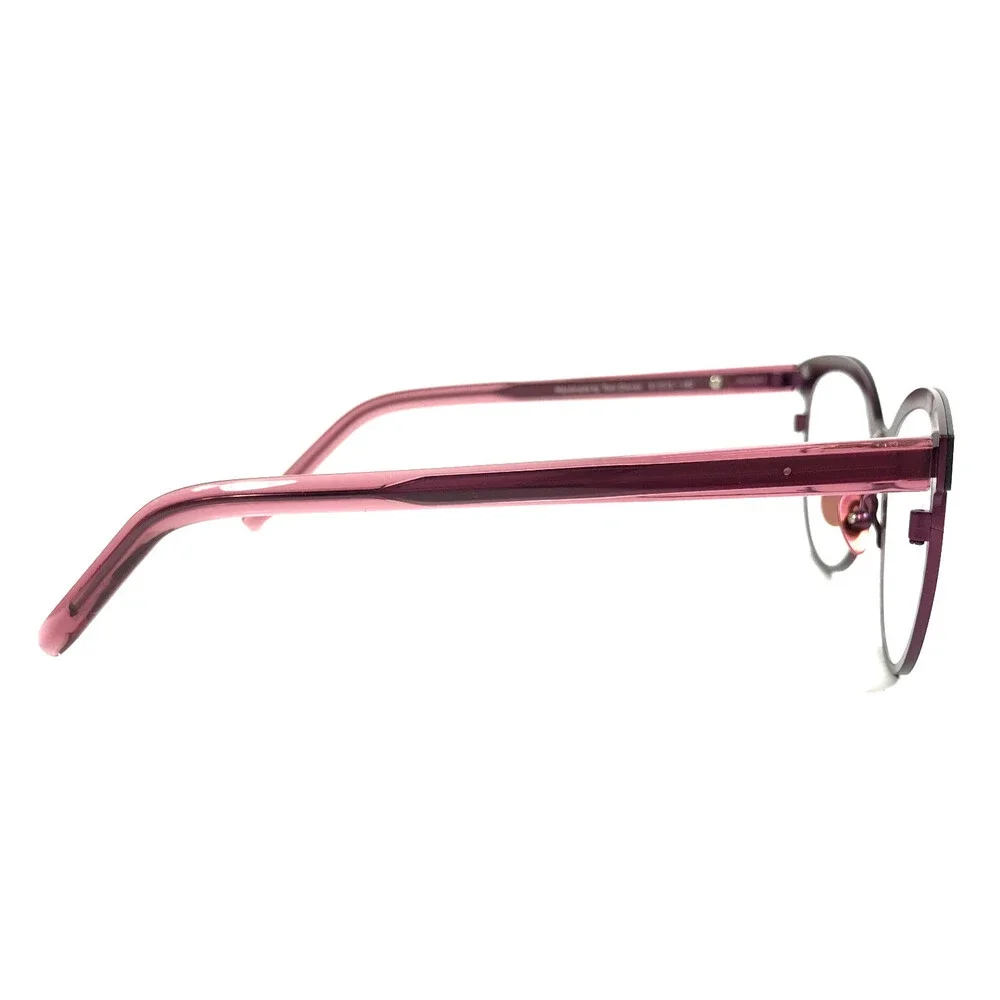 Tom Davies Eyeglasses Frames TD740 Col. 2217 Matte Purple Black Clear 51-15-140